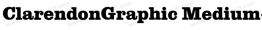 ClarendonGraphic Medium字体转换